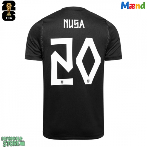 Norge Antonio Nusa #20 Replika Udebanetrøje VM 2026 Kortærmet